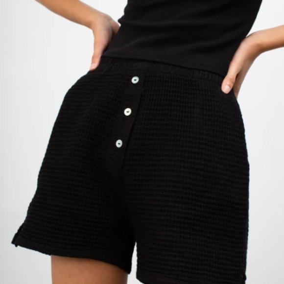 DONNI Waffle Short - Jet - Small - NWT - Picture 2 of 4